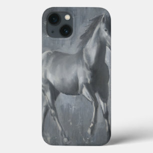 黒い連続した種馬 iPhone 13ケース