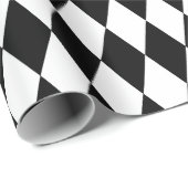 黒い道化師のダイヤモンドのクリスマス ラッピングペーパー (ロールコーナー)