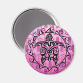 黒い部族の亀 マグネット (正面/裏面)