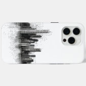 黒い都市のスカイライン Case-Mate iPhoneケース (裏面 (横))