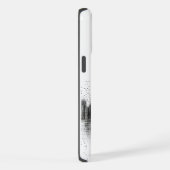 黒い都市のスカイライン iPhoneケース (右側面)