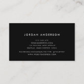 黒い重なり合う線 名刺 (裏面)