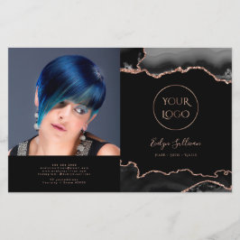 黒い重ね書きパンフレット