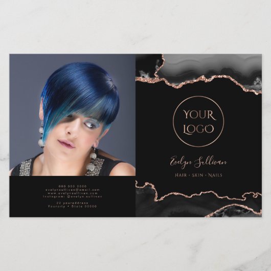 黒い重ね書きパンフレット (正面)