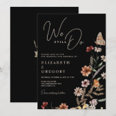 黒い野の花 まだ誓う 更新 招待状 (正面/裏面)