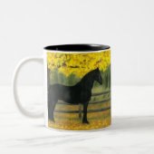 黒い金のマグ ツートーンマグカップ (左)