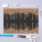 黒い金の輝きが、乙女の贅沢を滴らせる 薄葉紙 (クラフト)