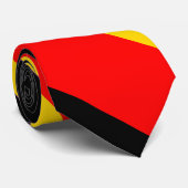 黒い金ゴールドおよび赤く広い大学ストライプ ネクタイ (ロール)