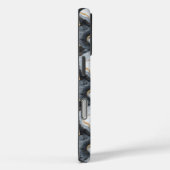 黒い金ゴールドと白い大理石効果iPhoneケース Case-Mate iPhoneケース (裏面 / 右)