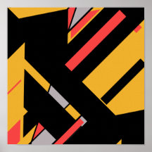 黒い金ゴールドと赤いグレーのMCMのような対角線デザイン