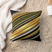 黒い金ゴールドのアールデコのスタイルのクッションの枕 クッション (ブランケット)