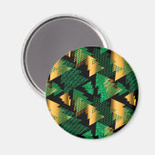 黒い金ゴールドのクリスマスツリー マグネット (正面/裏面)