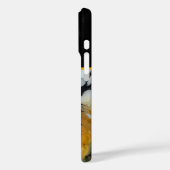 黒い金ゴールドの花大理石 Case-Mate iPhoneケース (裏面 / 左)