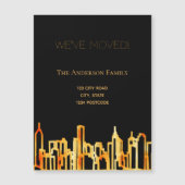 黒い金ゴールドの街のスカイライン我々は発表を移動 (正面)