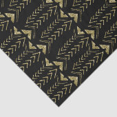 黒い金ゴールドの魅力的な水彩画の矢 薄葉紙 (詳細)