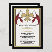 黒い金ゴールドのCrawfishの沸騰イベントIIの招待状 招待状 (正面/裏面)