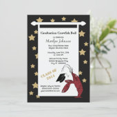 黒い金ゴールドのCrawfish/ロブスターは卒業を主演します 招待状 (スタンド正面)