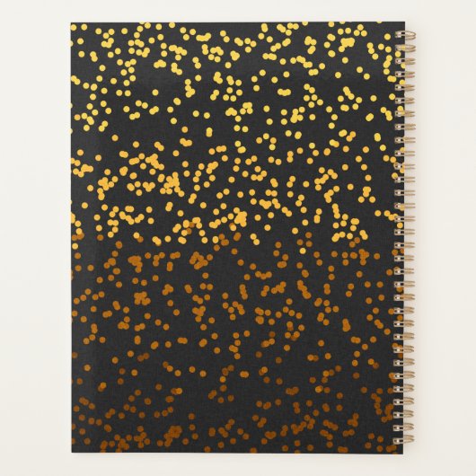 黒い金ゴールドは引退できない素晴らし プランナー手帳 (裏面)