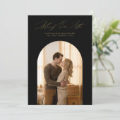 黒い金ゴールドはArch写真の後に楽しく新しい シーズンカード (スタンド正面)