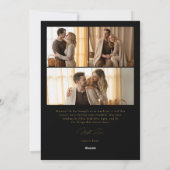 黒い金ゴールドはArch写真の後に楽しく新しい シーズンカード (裏面)