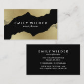 黒い金ゴールドを浸す | 名刺 (正面/裏面)