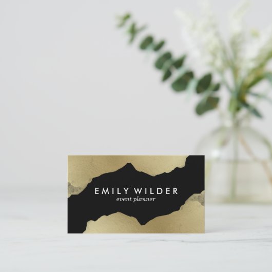 黒い金ゴールドを浸す | 名刺 (スタンド正面)