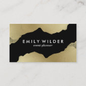 黒い金ゴールドを浸す | 名刺 (正面)
