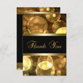黒い金ゴールドサンキューカード サンキューカード (正面/裏面)