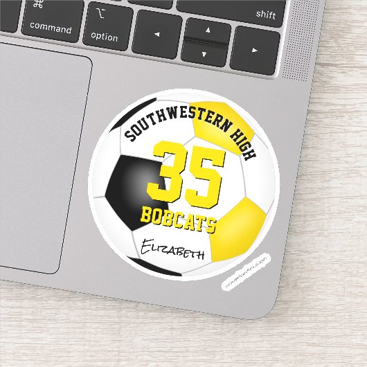 黒い金ゴールドチームは女の子をサッカー シール (詳細)