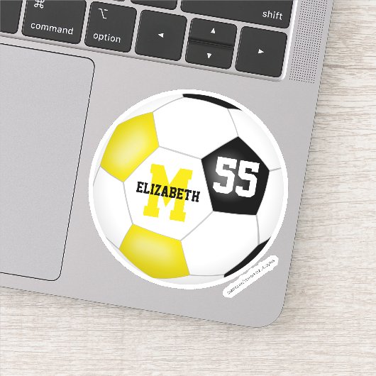 黒い金ゴールドチームは女の子をサッカー シール (詳細)