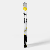 黒い金ゴールドチームカラーおもしろいボールのパターン Case-Mate iPhoneケース (裏面 / 左)