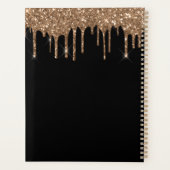 黒い金ゴールドドライブ名2025 プランナー手帳 (裏面)