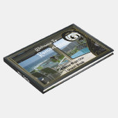 黒い金ゴールドフレーム、黒い塗り木下部 ゲストブック (コーナー)