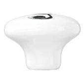 黒い金ゴールドミュージックノート セラミックノブ (側面)