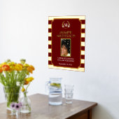 黒い金ゴールドモダン写真おめでとうジョブの完了 箔ポスター (レイダウン (キッチン))