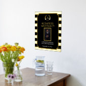 黒い金ゴールドモダン写真おめでとうジョブの完了 箔ポスター (レイダウン (キッチン))