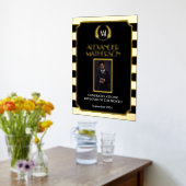 黒い金ゴールドモダン写真の今月の従業員 箔ポスター (レイダウン (キッチン))