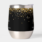 黒い金ゴールドモノグラム名 (左面)