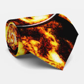 黒い金ゴールド円 ネクタイ (ロール)