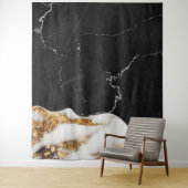 黒い金ゴールド可能パターン タペストリー (インサイチュ)