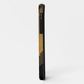 黒い金ゴールド大理石ケースメイトのタフなリンゴ Case-Mate iPhoneケース (裏面/左)