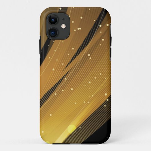 黒い金ゴールド大理石ケースメイトのタフなリンゴ Case-Mate iPhoneケース (裏面)