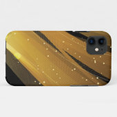 黒い金ゴールド大理石ケースメイトのタフなリンゴ Case-Mate iPhoneケース (裏面(横))