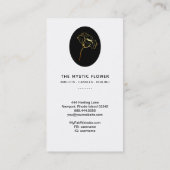 *~*黒い金ゴールド宇宙星神秘の花 名刺 (裏面)