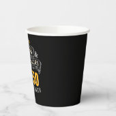 黒い金ゴールド応援とビール任意の年齢誕生日 紙コップ (左)