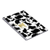 黒い金ゴールド猫 ノートブック (右側)