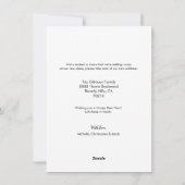 黒い金ゴールド紙吹雪家族の写真新年の新居 シーズンカード (裏面)