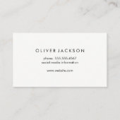 黒い金ゴールド背景 名刺 (裏面)