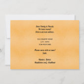 黒い金ゴールド都市の国の移動発表 案内状 (裏面)