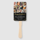 黒い金ゴールド2025卒業写真 ハンドファン (正面)